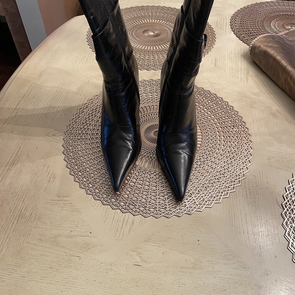 Black Leather Boot